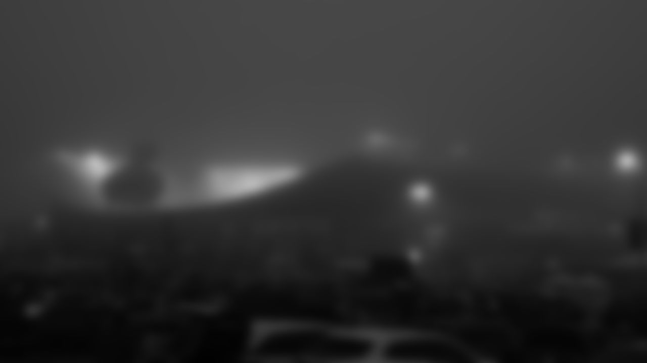 GEHA Field at Arrowhead Stadium in the fog prior to an NFL week 17 matchup against the Denver Broncos, Thursday, December 25, 2025.