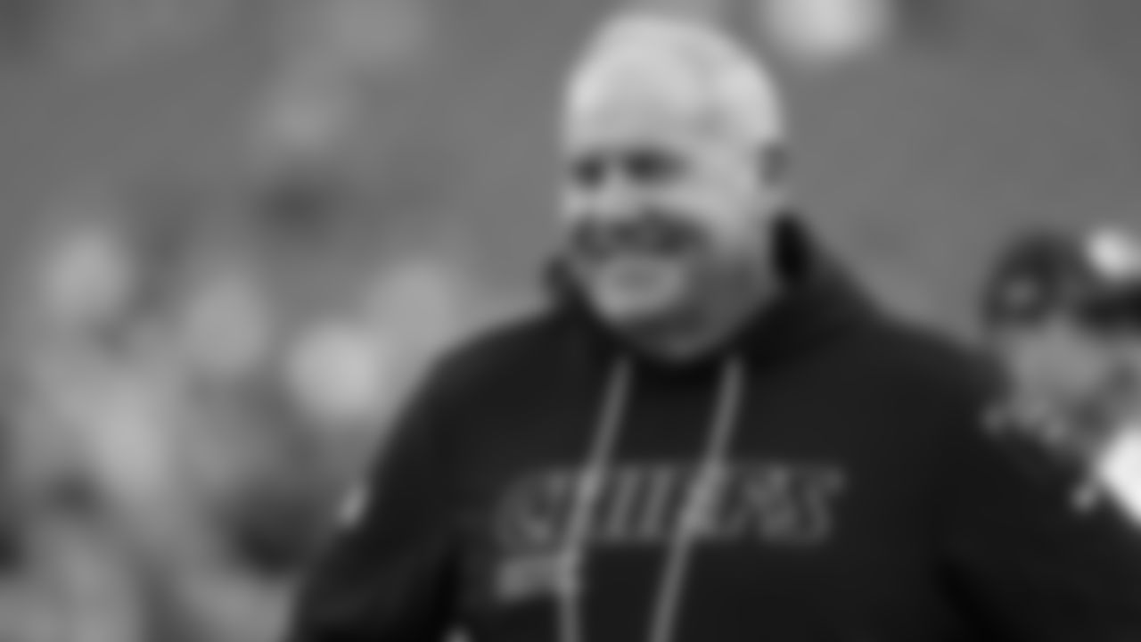 Kansas City Chiefs Special Teams Coordinator and Assistaint Head Coach Dave Toub on the field prior to a week 6 NFL Football game against the Detroit Lions on Sunday, October 12, 2025 in Kansas City, MO.