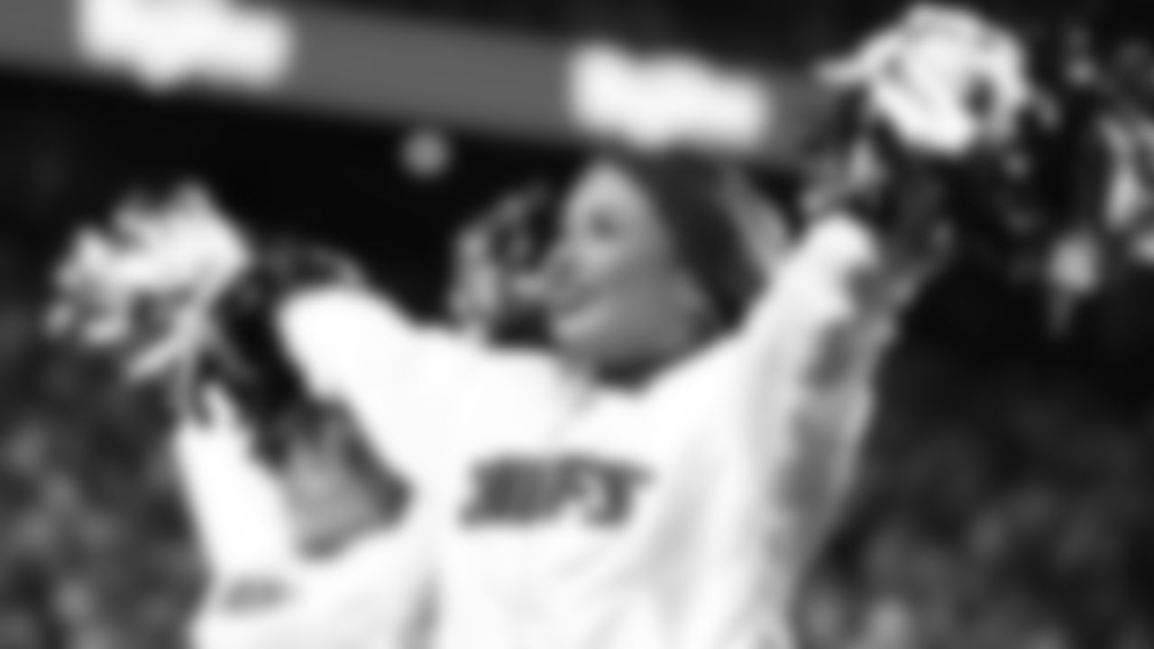 Kansas City Chiefs Cheerleaders perform during a week 14 NFL Football game against the Houston Texans on Sunday, December 7, 2025 in Kansas City, MO.