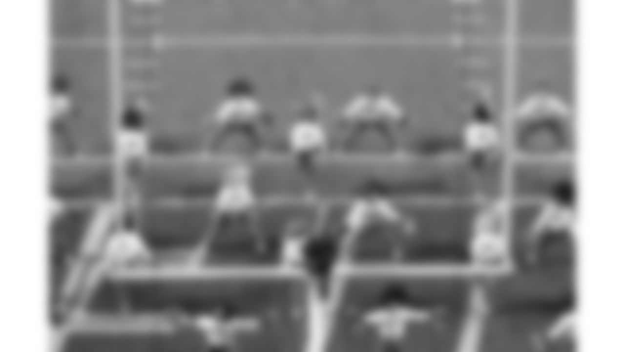 Kansas City Chiefs Cheerleaders perform during a week 14 NFL Football game against the Houston Texans on Sunday, December 7, 2025 in Kansas City, MO.