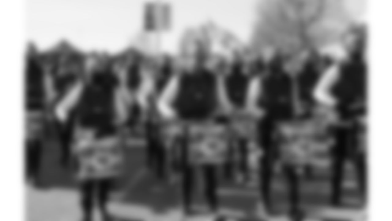 Chiefs Rumble prior to a week 15 NFL Football game against the Los Angeles Chargers on Sunday, December 14, 2025 in Kansas City, MO.