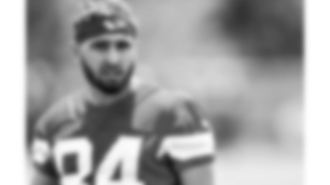 Kansas City Chiefs wide receiver Mac Dalena (84) at practice during phase 3 of OTAs on Tuesday, June 10, 2025 in Kansas City, MO.