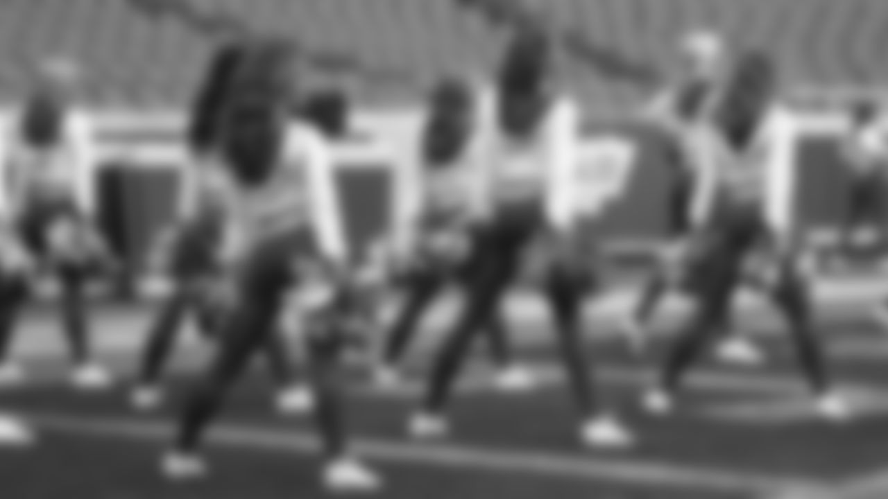 The Kansas City Chiefs Cheerleaders field rehearsal before a week 12 NFL football game against the Indianapolis Colts, Sunday, November 23, 2025 in Kansas City, MO.