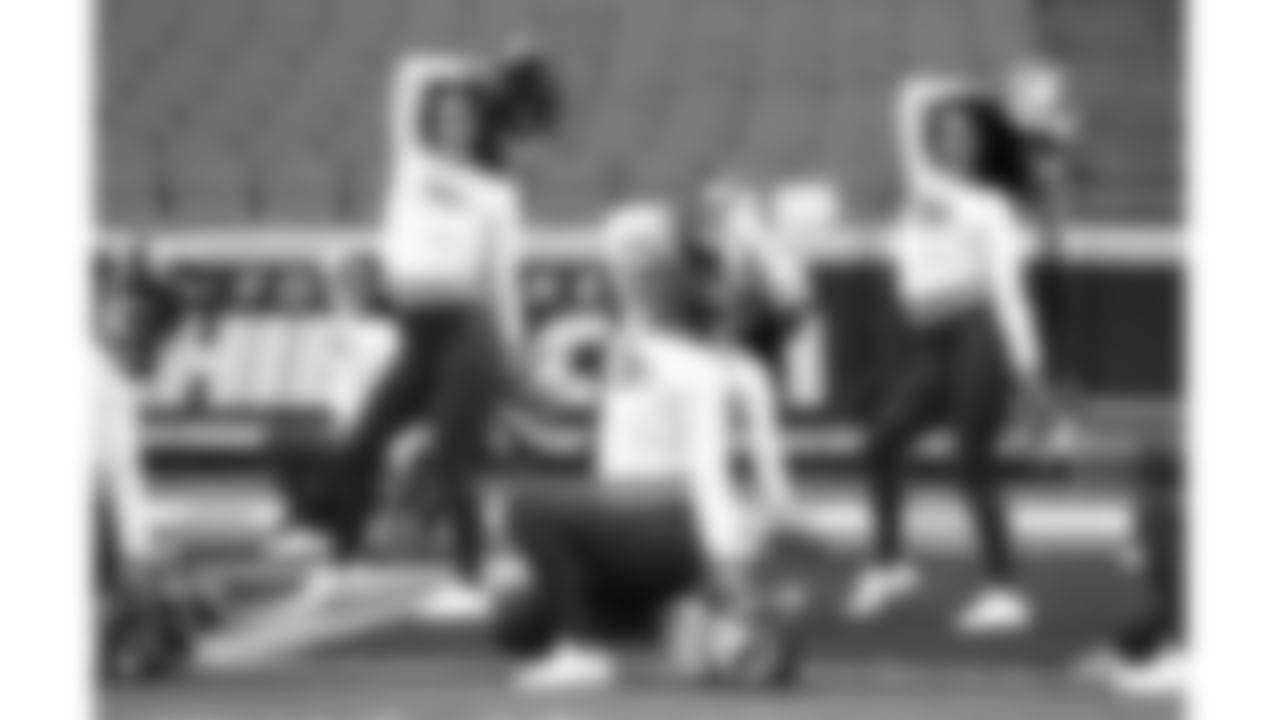 A Kansas City Chiefs Cheerleader before a week 8 NFL football game against the Washington Commanders, Monday, October 27, 2025, in Kansas City, MO.