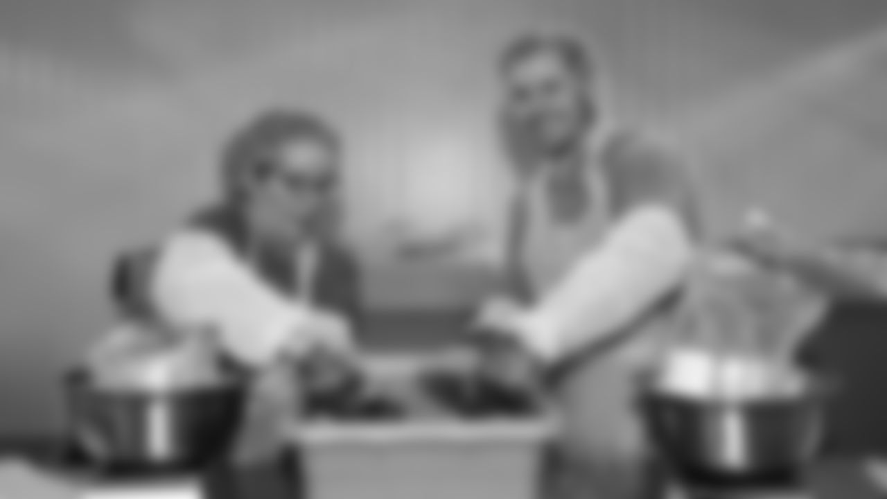 Chiefs staff and Red Coaters volunteer at the annual Souper Bowl at the Harvesters Community Food Network in Kansas City on Tuesday, February 4, 2026.