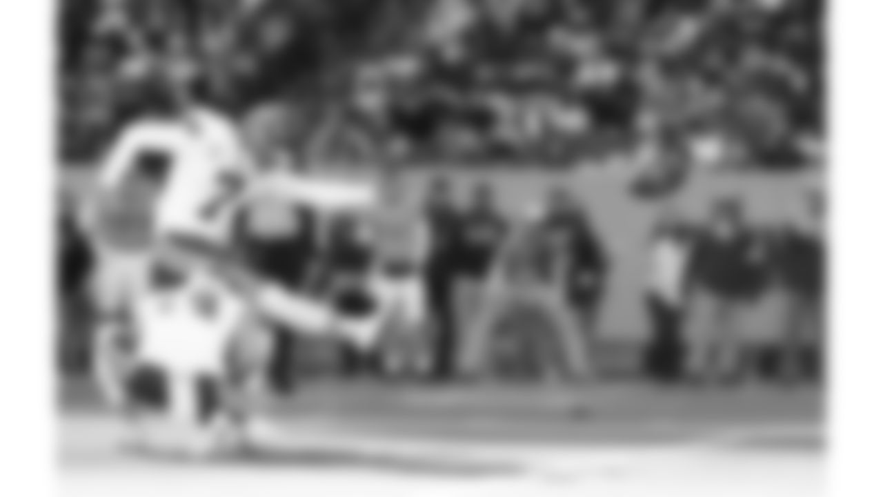 Kansas City Chiefs kicker Harrison Butker (7) kicks a field goal during a week 16 NFL football game against the Tennessee Titans, Sunday, December 21, 2025 in Nashville, TN.