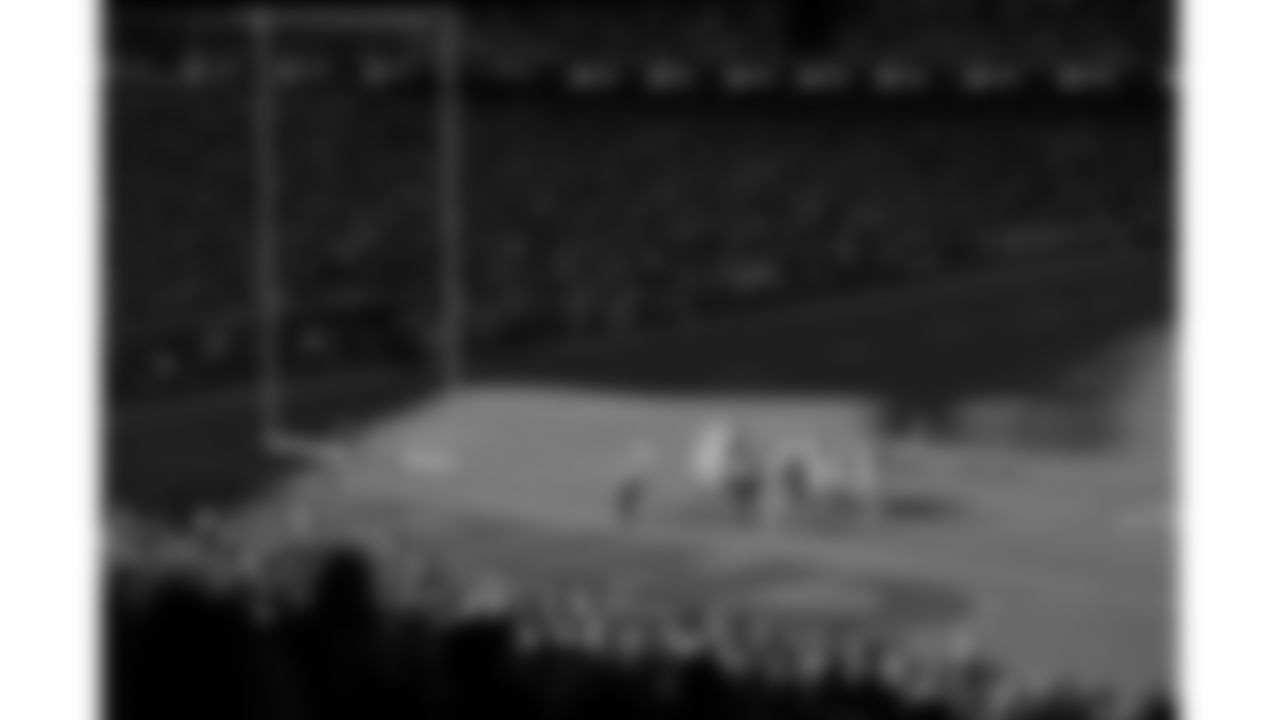 Kansas City Chiefs kicker Harrison Butker (7) kicks a field goal during a week 12 NFL football game against the Indianapolis Colts, Sunday, November 23, 2025 in Kansas City, MO.