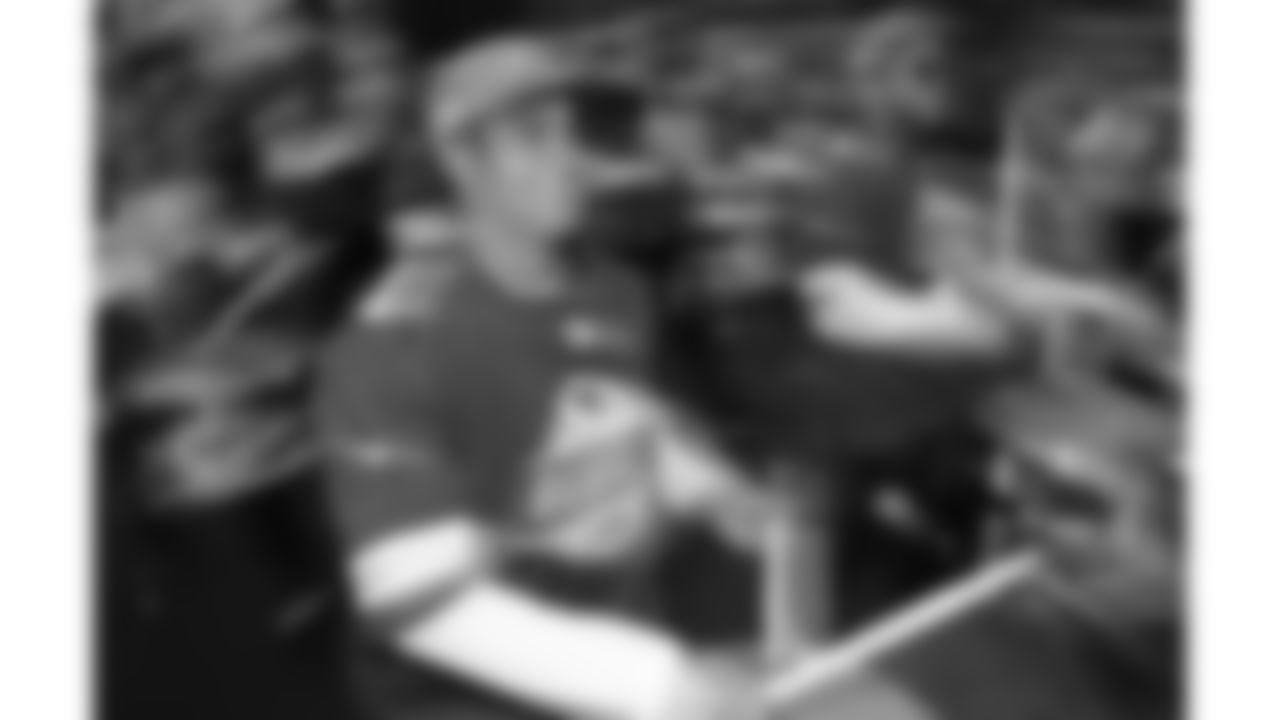 Rumble before a week 8 NFL football game against the Washington Commanders, Monday, October 27, 2025, in Kansas City, MO.