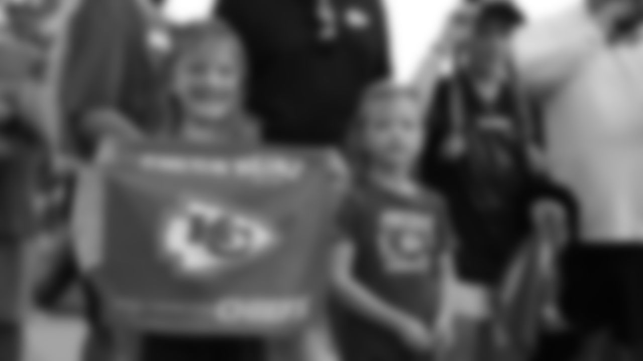 Fans prior to a week 6 NFL Football game against the Detroit Lions on Sunday, October 12, 2025 in Kansas City, MO.