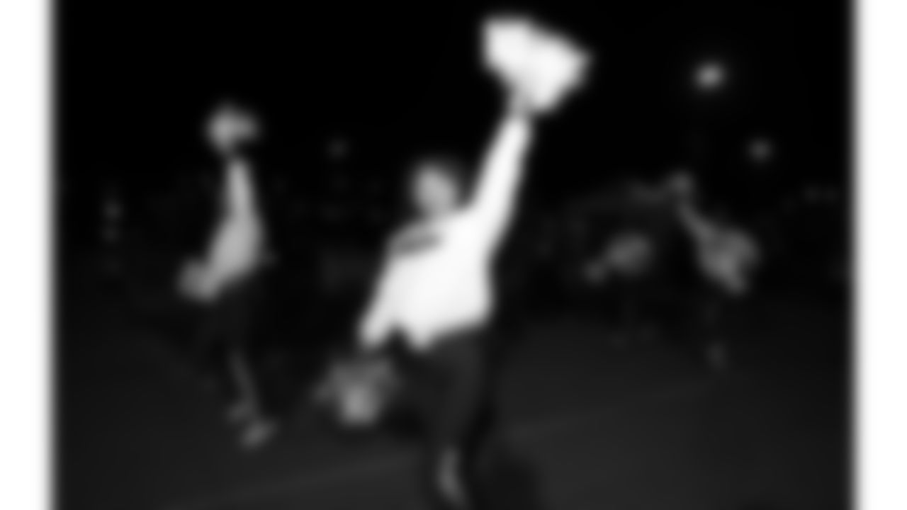 Kansas City Chiefs Cheerleaders at the pregame parade prior to a week 14 NFL Football game against the Houston Texans on Sunday, December 7, 2025 in Kansas City, MO.