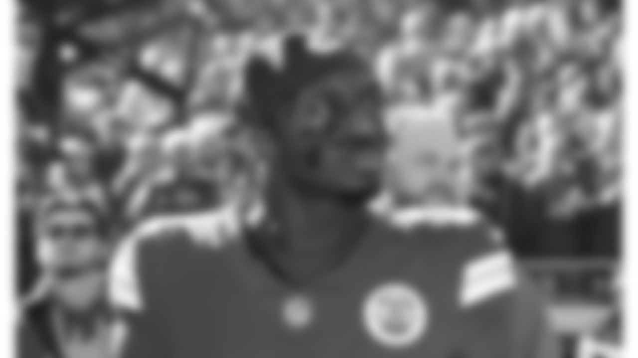 Kansas City Chiefs linebacker Jeffrey Bassa (31) looks on during the National Anthem prior to a week 12 NFL football game against the Indianapolis Colts, Sunday, November 23, 2025 in Kansas City, MO.