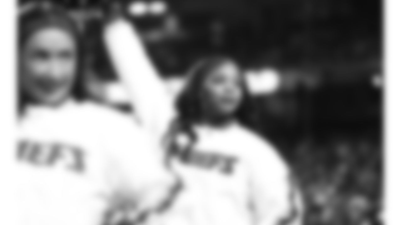 Kansas City Chiefs Cheerleaders during a week 14 NFL Football game against the Houston Texans on Sunday, December 7, 2025 in Kansas City, MO.