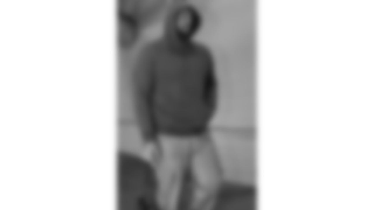 Kansas City Chiefs nose tackle Mike Pennel (69) arrives at Nissan Stadium prior to a week 16 NFL Football game against the Tennessee Titans on Sunday, December 21, 2025 in Nashville, Tennessee.