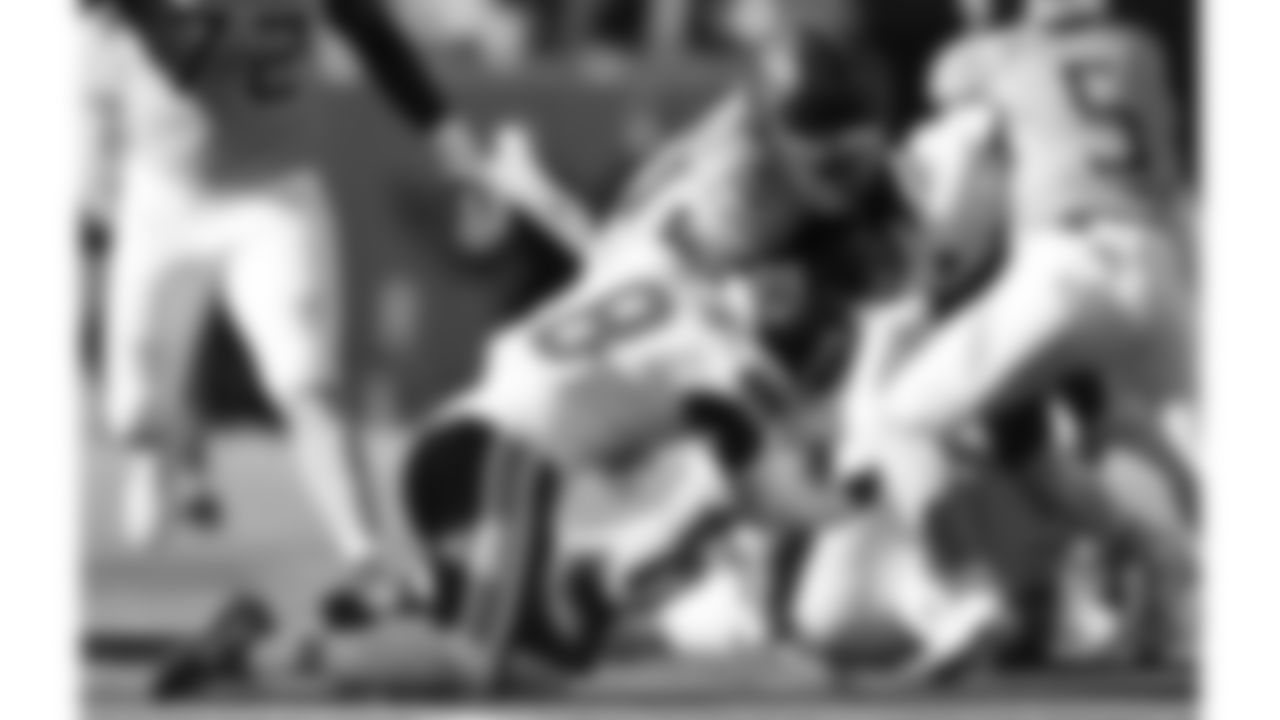 Kansas City Chiefs cornerback Kristian Fulton (8) makes a tackle during a week 16 NFL Football game against the Tennessee Titans on Sunday, December 21, 2025 in Nashville, Tennessee.