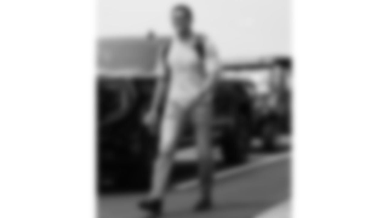 Kansas City Chiefs linebacker Brandon George (50) arrives prior to a week 2 NFL Football game against the Philadelphia Eagles Sunday September 14, 2025.