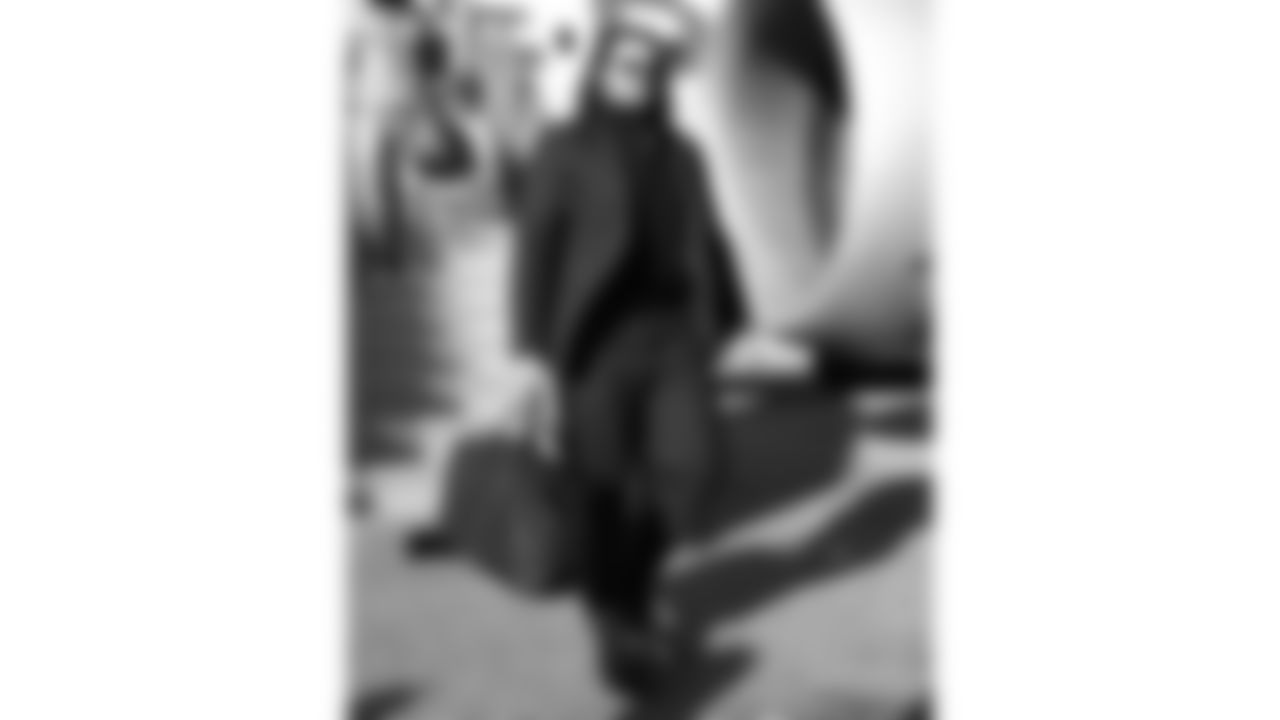 Kansas City Chiefs offensive lineman Hunter Nourzad (60) travels for a week 11 matchup with the Denver Broncos Saturday November 15, 2025.