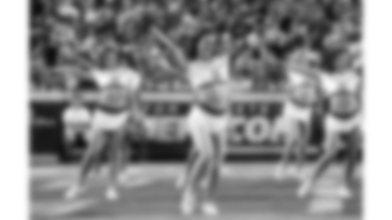 Kansas City Chiefs Cheerleaders during the week 6 NFL football game against the Detroit Lions, Sunday, October 12, 2025 in Kansas City, MO.