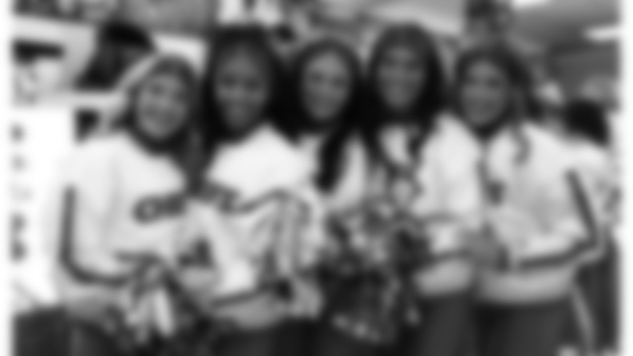 Kansas City Chiefs Cheerleaders in the locker room prior to a week 14 NFL Football game against the Houston Texans on Sunday, December 7, 2025 in Kansas City, MO.