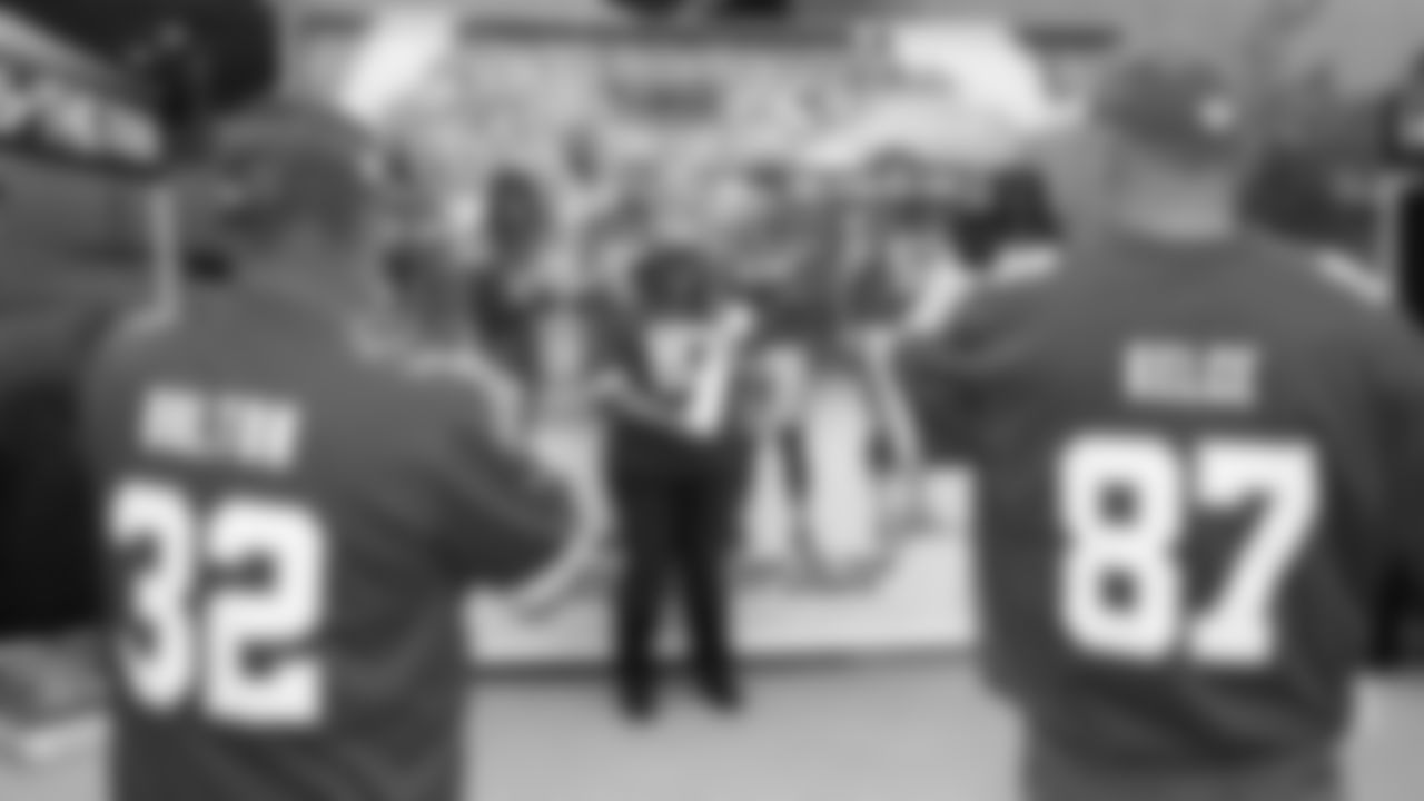 Fans prior to a week 6 NFL Football game against the Detroit Lions on Sunday, October 12, 2025 in Kansas City, MO.