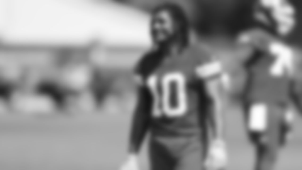 Kansas City Chiefs running back Isiah Pacheco (10) at practice during Phase 3 of OTAs on Wednesday, May 22, 2024 in Kansas City, MO.