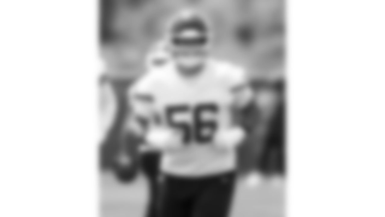 Kansas City Chiefs defensive end George Karlaftis (56) practices during phase 3 of OTAs on Monday June 2, 2025 in Kansas City, MO.