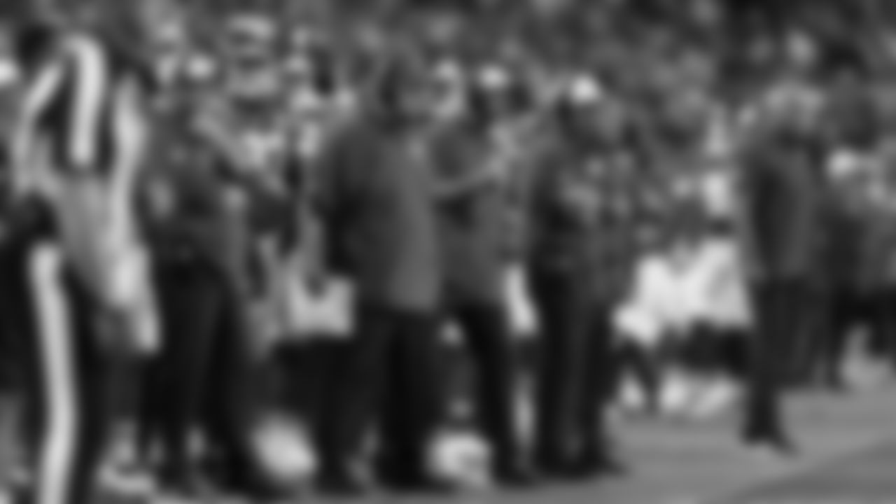 Kansas City Chiefs Head Coach Andy Reid looks on during a preseason week 3 NFL football game against the Chicago Bears, Friday, August 22, 2025 in Kansas City, MO.