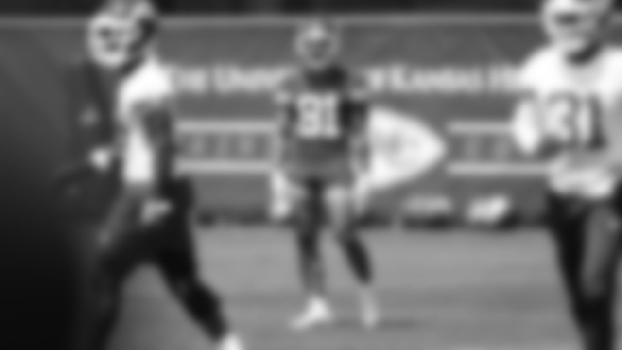 Kansas City Chiefs wide receiver Nikko Remigio (81) at practice during Phase 3 of OTAs on Wednesday, May 22, 2024 in Kansas City, MO.