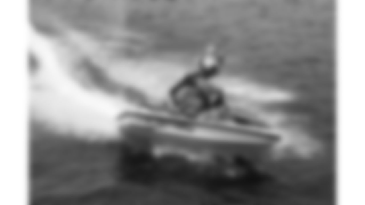 KC Wolf rides a jet ski, July 9, 2021.