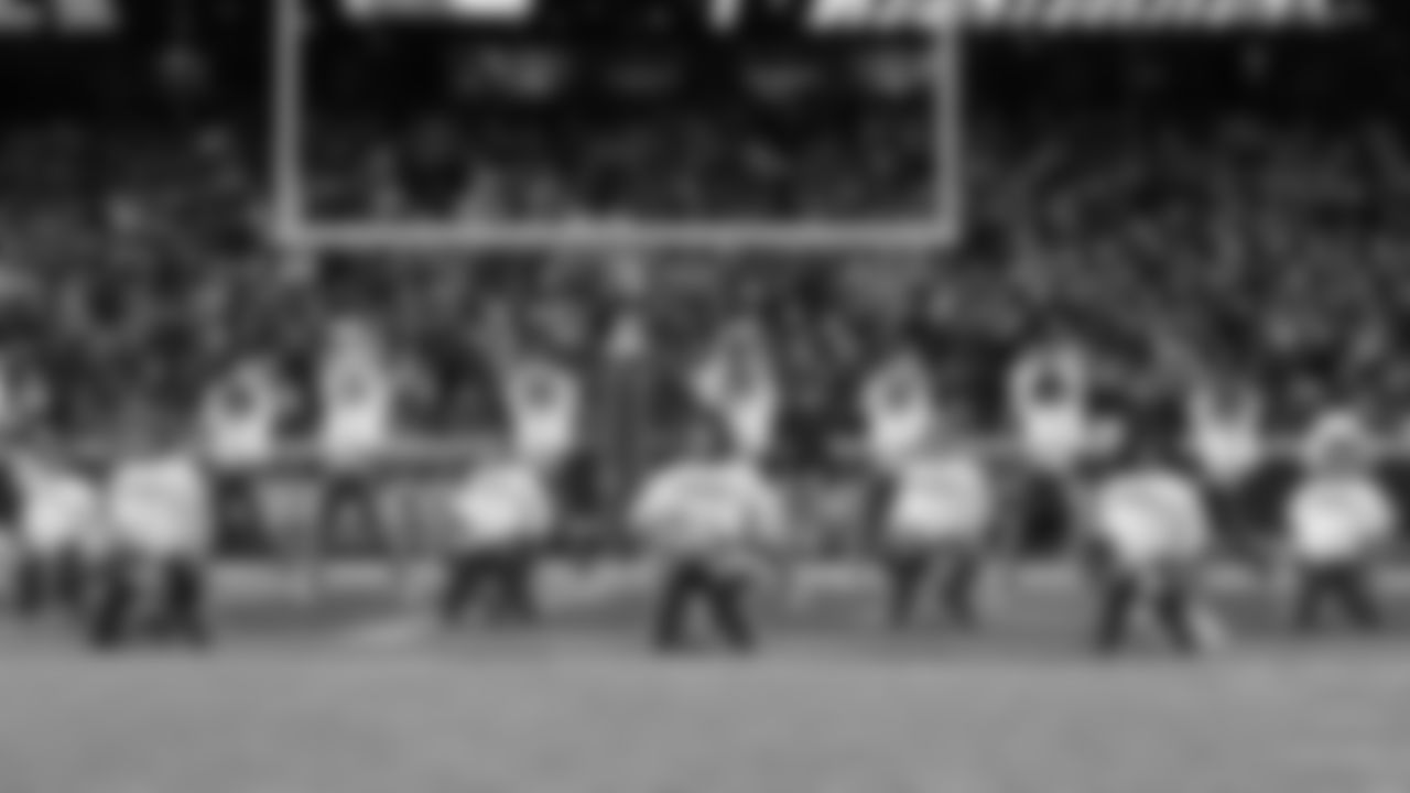Kansas City Chiefs Cheerleaders perform during a week 14 NFL Football game against the Houston Texans on Sunday, December 7, 2025 in Kansas City, MO.