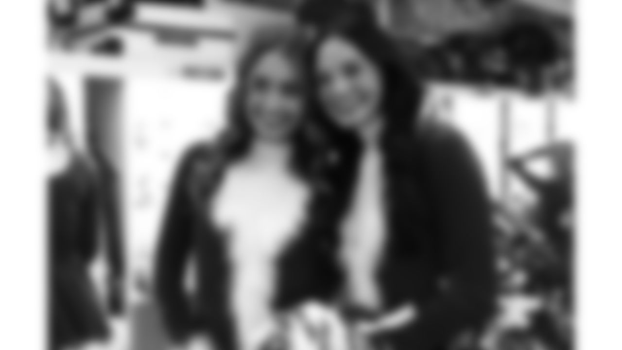 The Kansas City Chiefs Cheerleaders and Entertainment teams prior to a week 17 NFL Football game against the Denver Broncos on December 25, 2025 in Kansas City, MO.