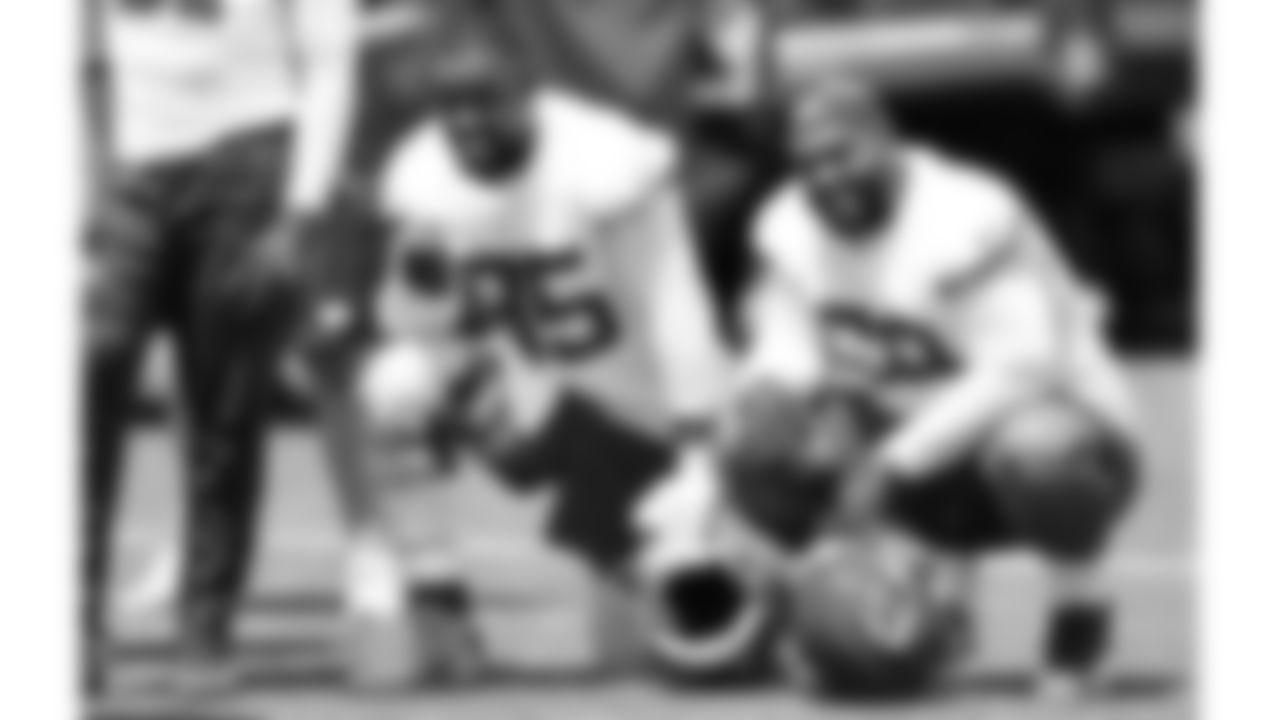 Kansas City Chiefs defensive tackle Chris Jones (95) and nose tackle Mike Pennel (69) at practice during day 1 of minicamp on Tuesday, June 11, 2024 in Kansas City, MO.