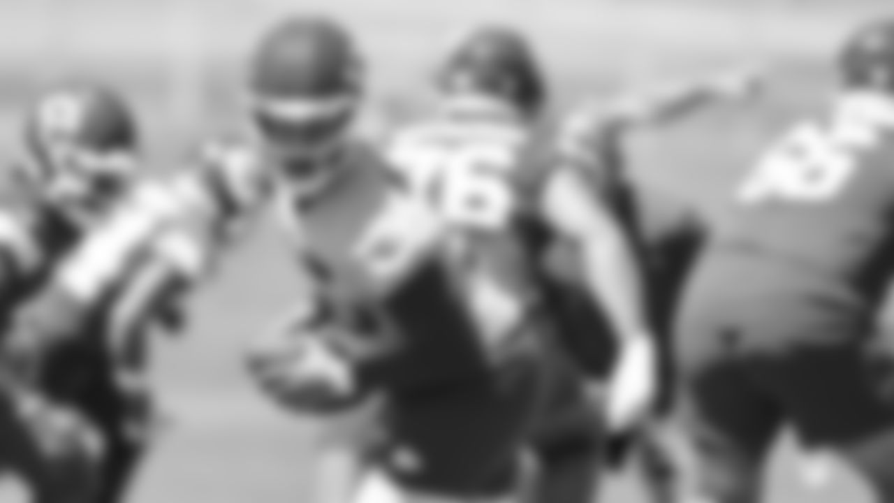 Kansas City Chiefs quarterback Patrick Mahomes (15) at practice during Phase 3 of OTAs on Wednesday, June 5, 2024 in Kansas City, MO.