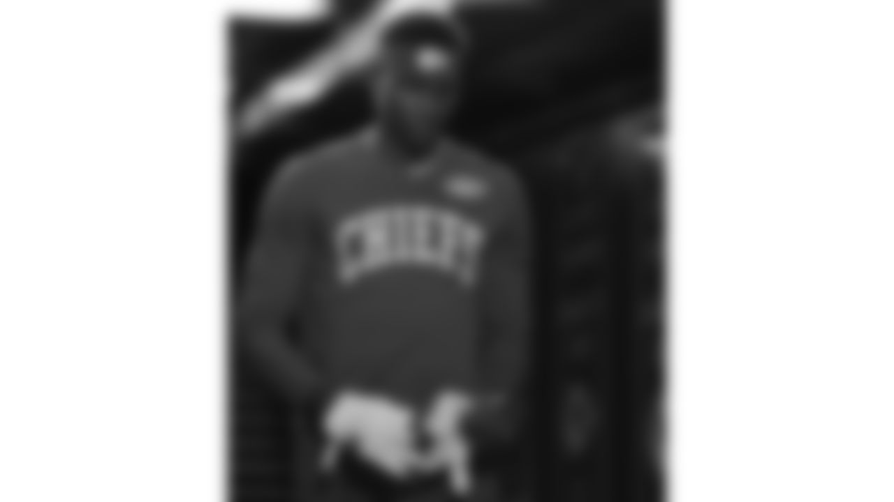 Kansas City Chiefs wide receiver Jason Brownlee (89) in the tunnel prior to a week 6 NFL Football game against the Detroit Lions on Sunday, October 12, 2025 in Kansas City, MO.