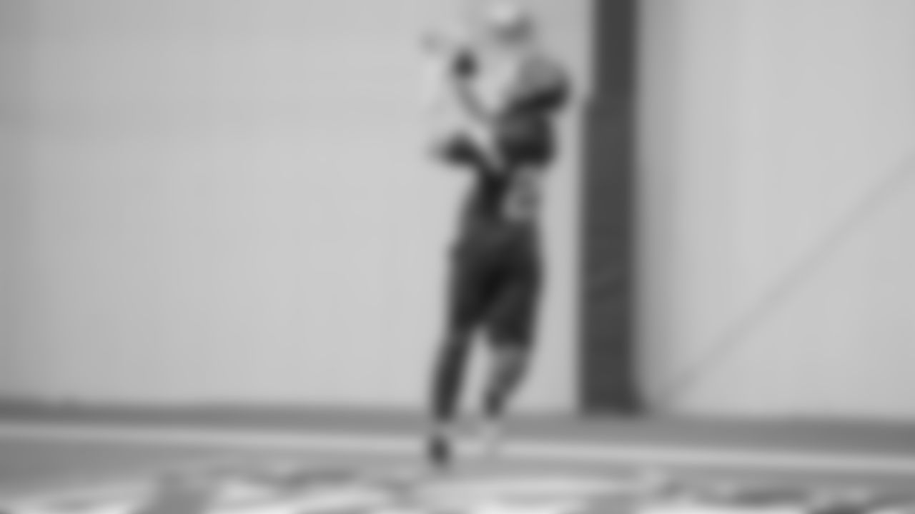 Kansas City Chiefs running back Brashard Smith (24) during a week 18 practice on Friday, January 2, 2026 in Kansas City, MO.