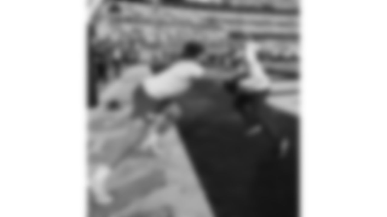 Kansas City Chiefs defensive end Ashton Gillotte (97) warms up prior to a week 5 NFL football game against the Jacksonville Jaguars, Monday, October 6, 2025, in Jacksonville, FL.
