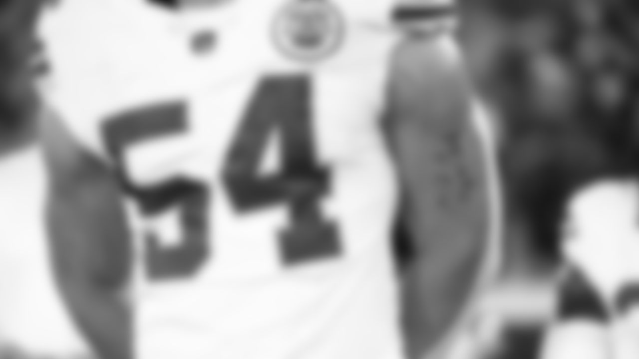 Kansas City Chiefs linebacker Leo Chenal (54) prior to a week 5 NFL football game against the Jacksonville Jaguars, Monday, October 6, 2025, in Jacksonville, FL.
