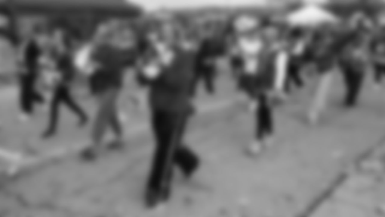 Kansas City Chiefs Alumni Cheerleaders in the pregame parade prior to a week 12 NFL Football game against the Indianapolis Colts on Sunday, November 23, 2025 in Kansas City, MO.