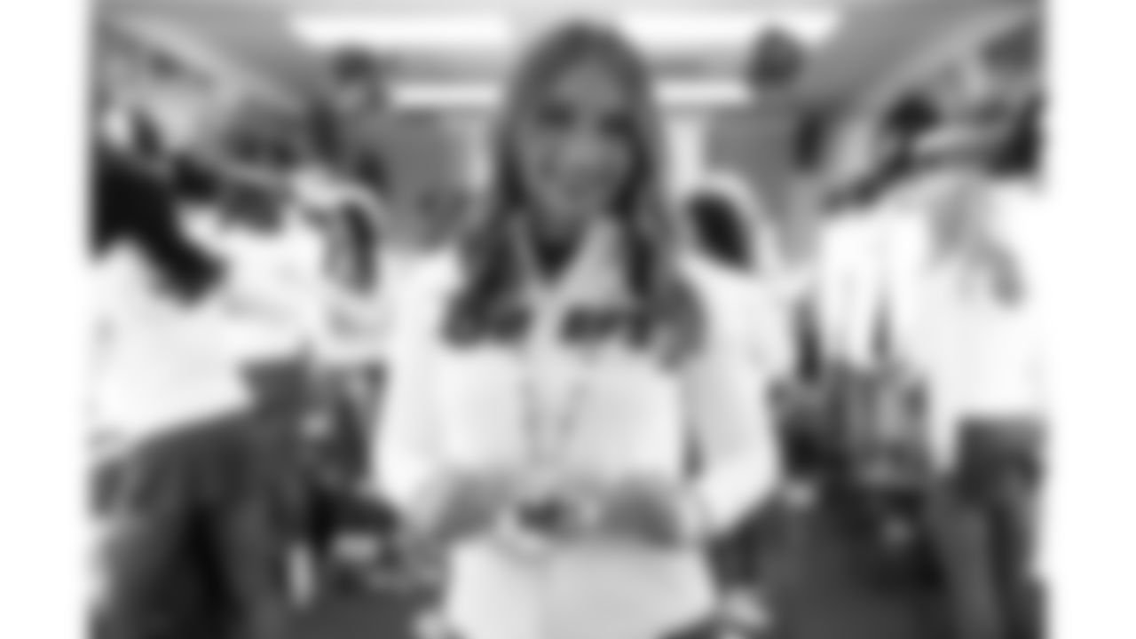 Kansas City Chiefs Cheerleaders prepare for a week 12 NFL football game against the Indianapolis Colts, Sunday, November 23, 2025 in Kansas City, MO.