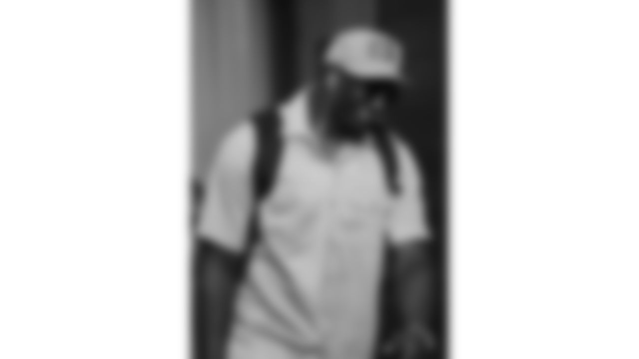 Kansas City Chiefs defensive end Malik Herring (94) arrives prior to a week 5 NFL football game against the Jacksonville Jaguars, Monday, October 6, 2025, in Jacksonville, FL.