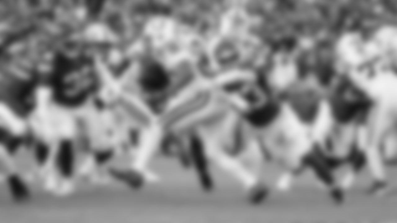 Kansas City Chiefs middle linebacker Drue Tranquill (23) makes a tackle during a week 12 NFL Football game against the Indianapolis Colts on Sunday, November 23, 2025 in Kansas City, MO