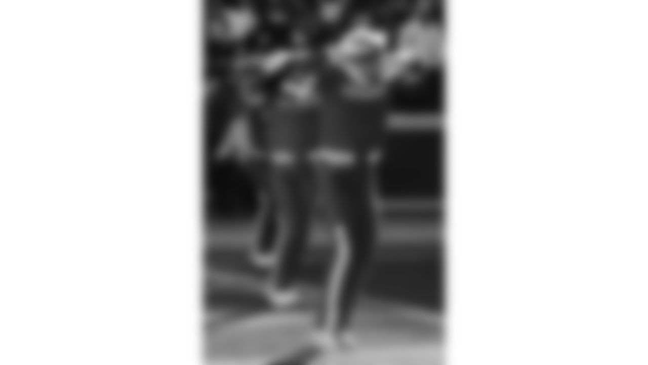 Kansas City Chiefs Cheerleaders perform on the field during a week 15 NFL Football game against the Los Angeles Chargers on Sunday, December 14, 2025 in Kansas City, MO.