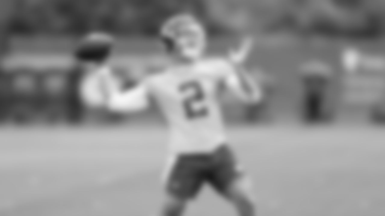 Kansas City Chiefs quarterback Ian Book (2) at practice during Phase 3 of OTAs on Tuesday, June 4, 2024 in Kansas City, MO.