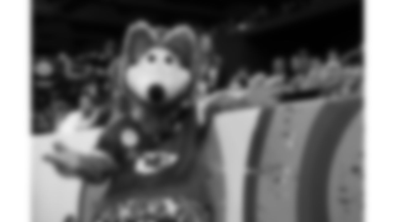 KC Wolf during the Super Bowl LIX game against the Philadelphia Eagles in New Orleans on Sunday, February 9, 2025.