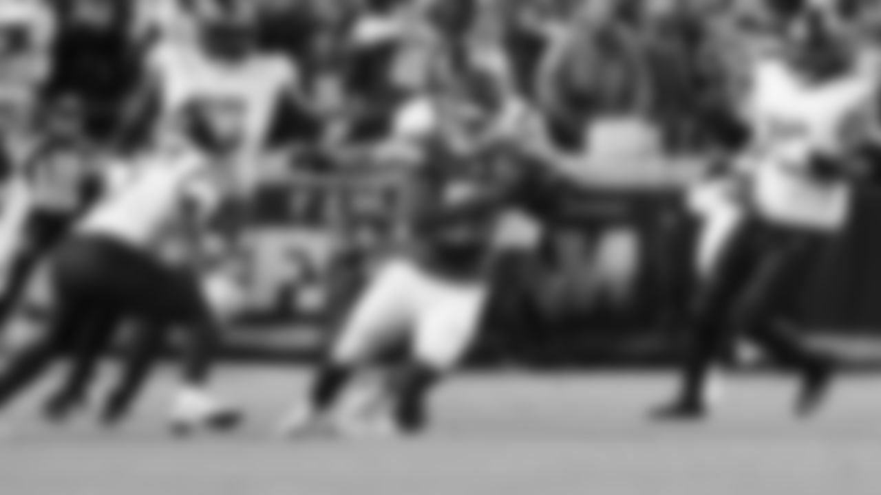 Kansas City Chiefs defensive end Mike Danna (51) intercepts the ball during a week 8 NFL Football game against the Washington Commanders on Monday, October 27, 2025 in Kansas City, MO.