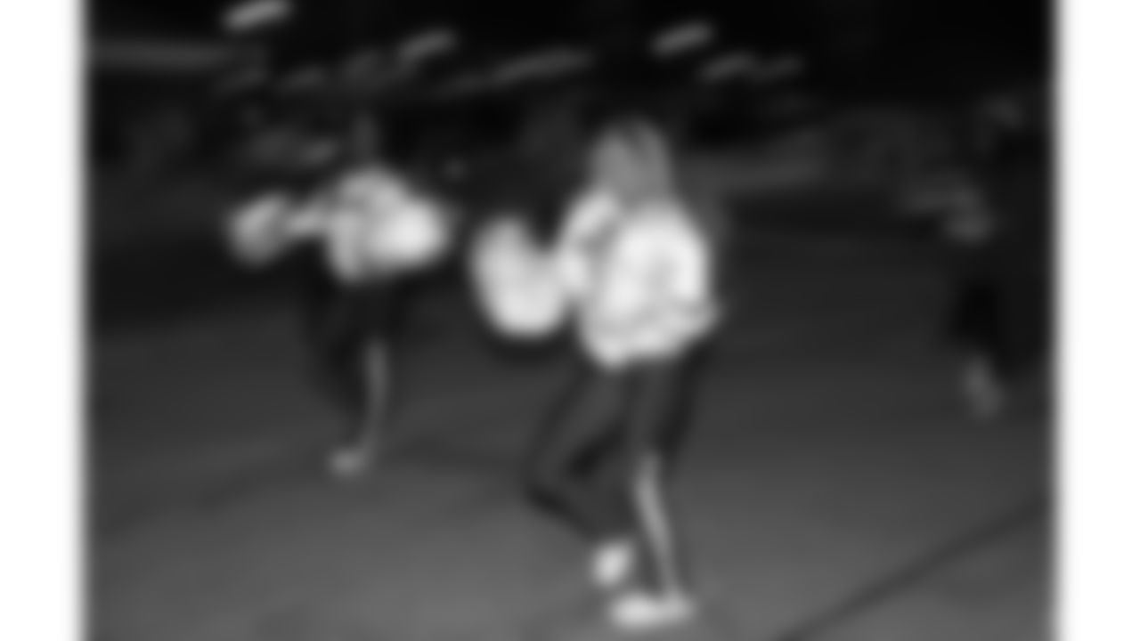 Kansas City Chiefs Cheerleaders at the pregame parade prior to a week 14 NFL Football game against the Houston Texans on Sunday, December 7, 2025 in Kansas City, MO.