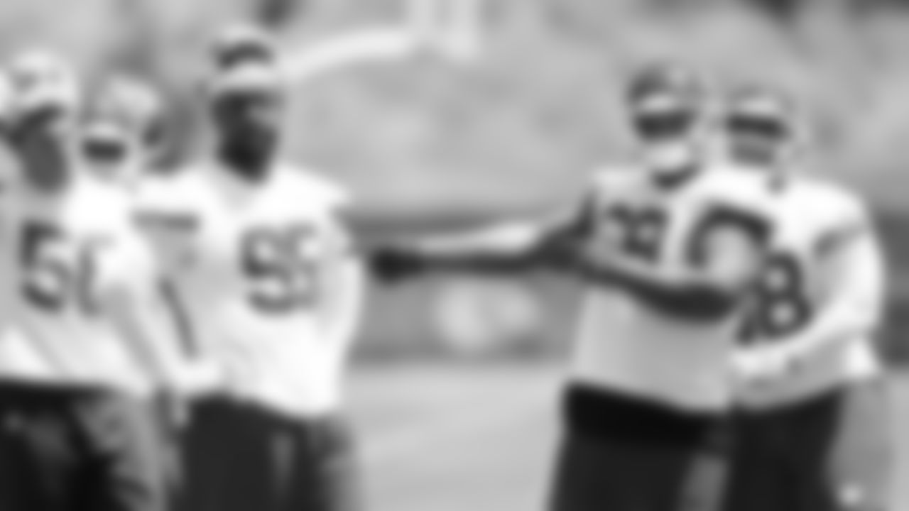 Kansas City Chiefs nose tackle Mike Pennel (69) and defensive tackle Chris Jones (95) at practice during Phase 3 of OTAs on Tuesday, May 28, 2024 in Kansas City, MO.