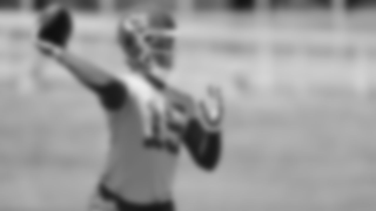 Kansas City Chiefs quarterback Patrick Mahomes (15) at practice during Phase 3 of OTAs on Wednesday, June 5, 2024 in Kansas City, MO.