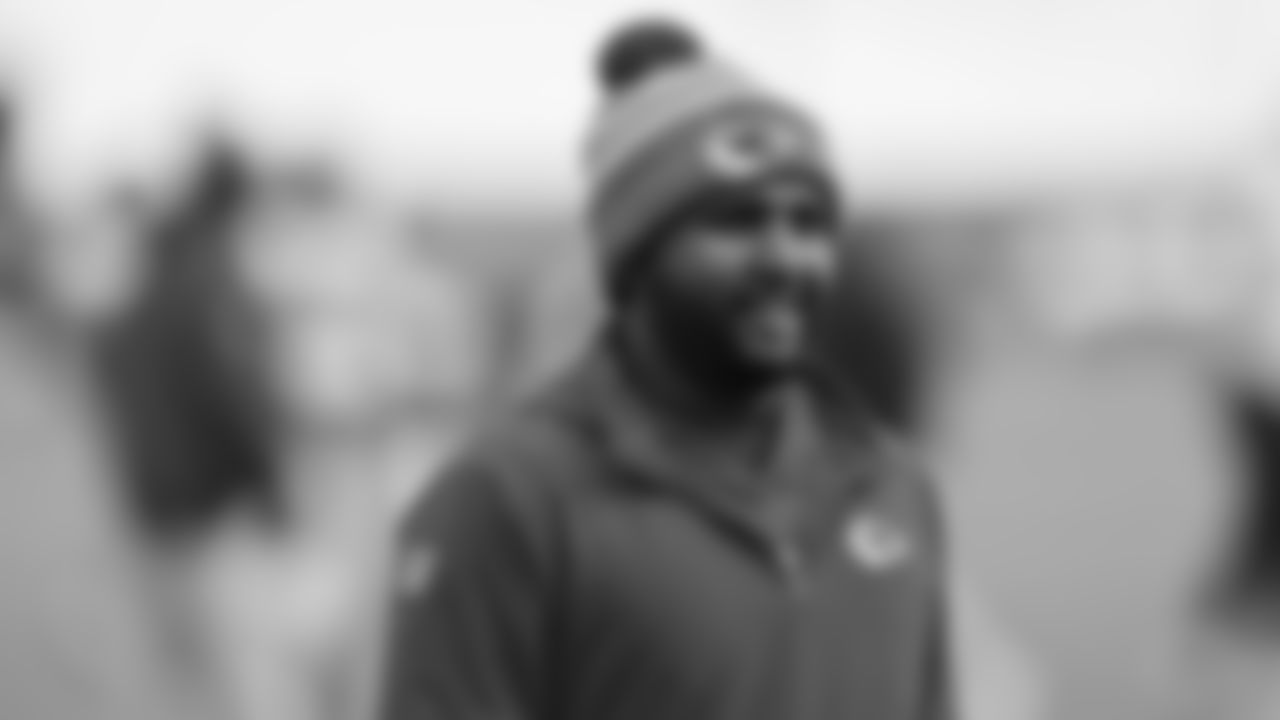 Kansas City Chiefs Offensive Quality Control/Assistant Quarterbacks Coach Dan Williams during practice for the NFL Wild Card Round football game on Wednesday, January 10, 2024 in Kansas City, MO.