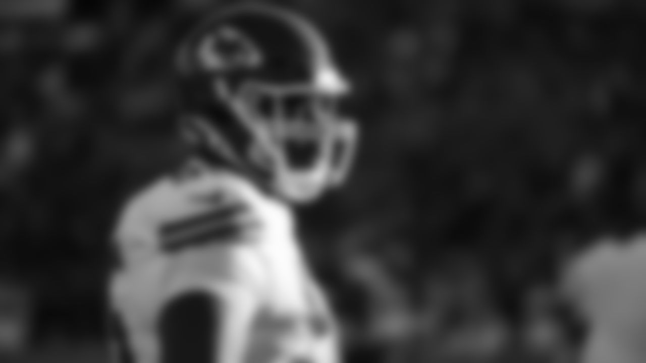 Kansas City Chiefs defensive tackle Chris Jones (95) prior to a week 9 NFL football game against the Buffalo Bills, Sunday, November 2, 2025 in Buffalo, NY