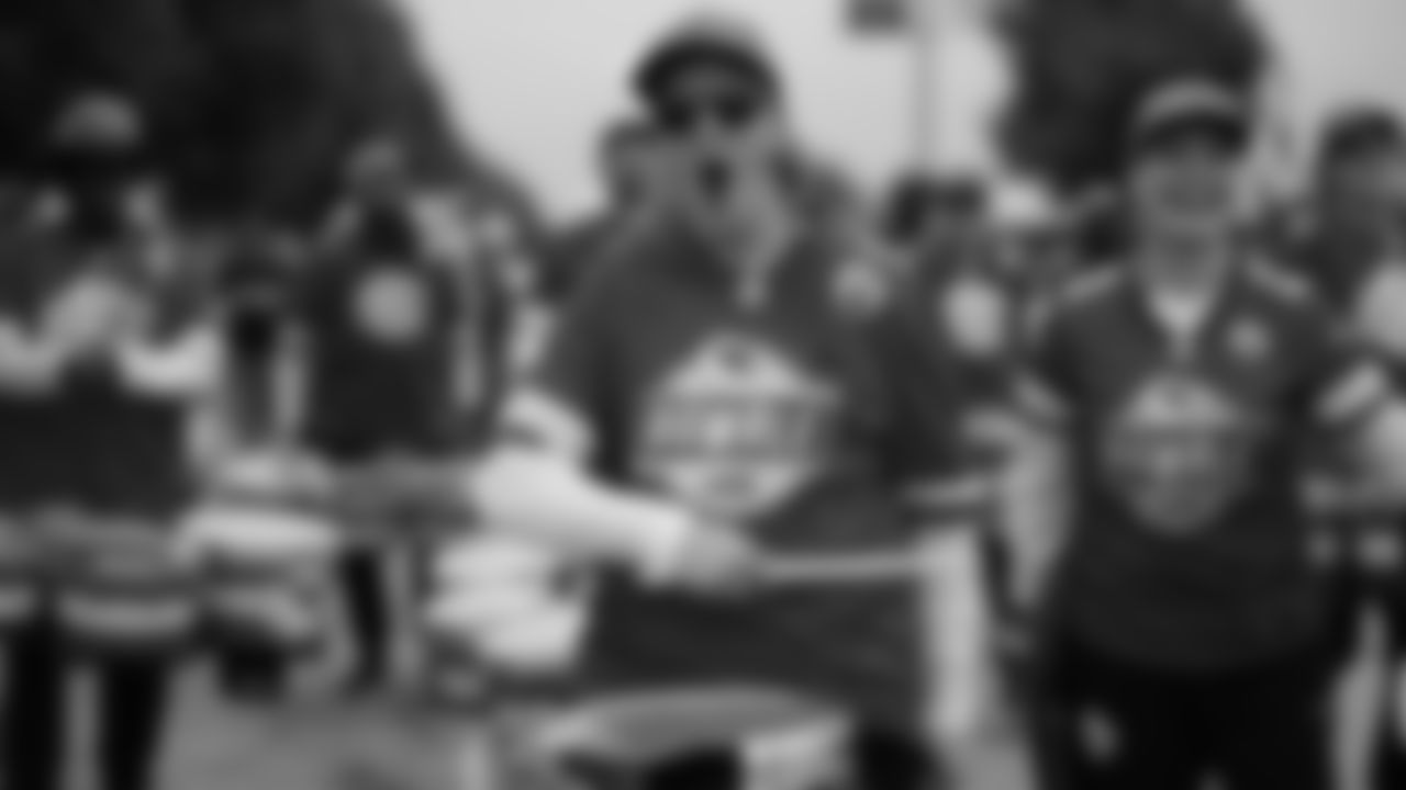KC Rumble prior to a week 8 NFL Football game against the Washington Commanders on Monday, October 27, 2025 in Kansas City, MO.